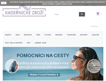 Tablet Screenshot of kadernickezbozi.cz